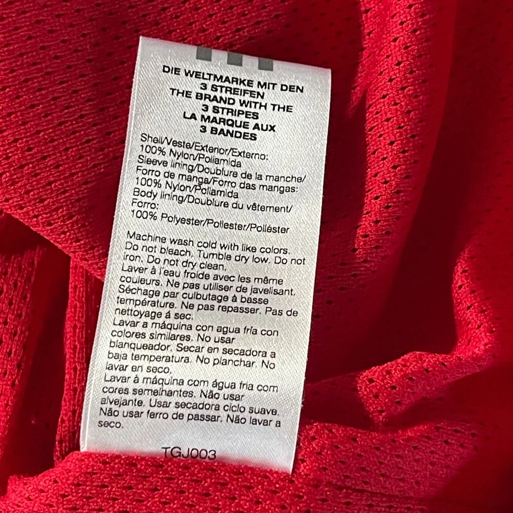 Adidas Vintage Boston Red Sox Windbreaker Mens Large Red Gorpcore MLB Full Zip